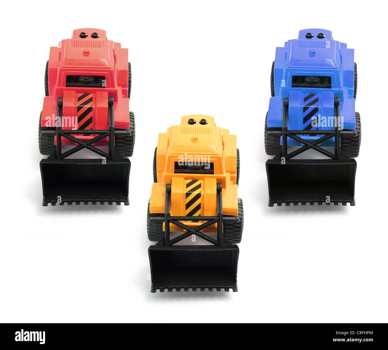 Toy Earth Movers Stock Photo