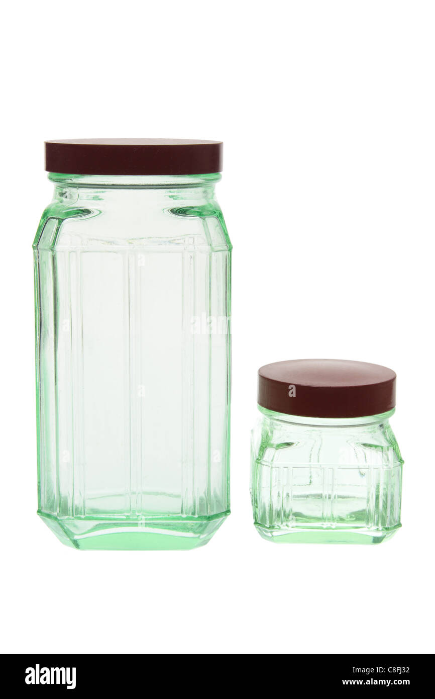 Glass Jars Stock Photo