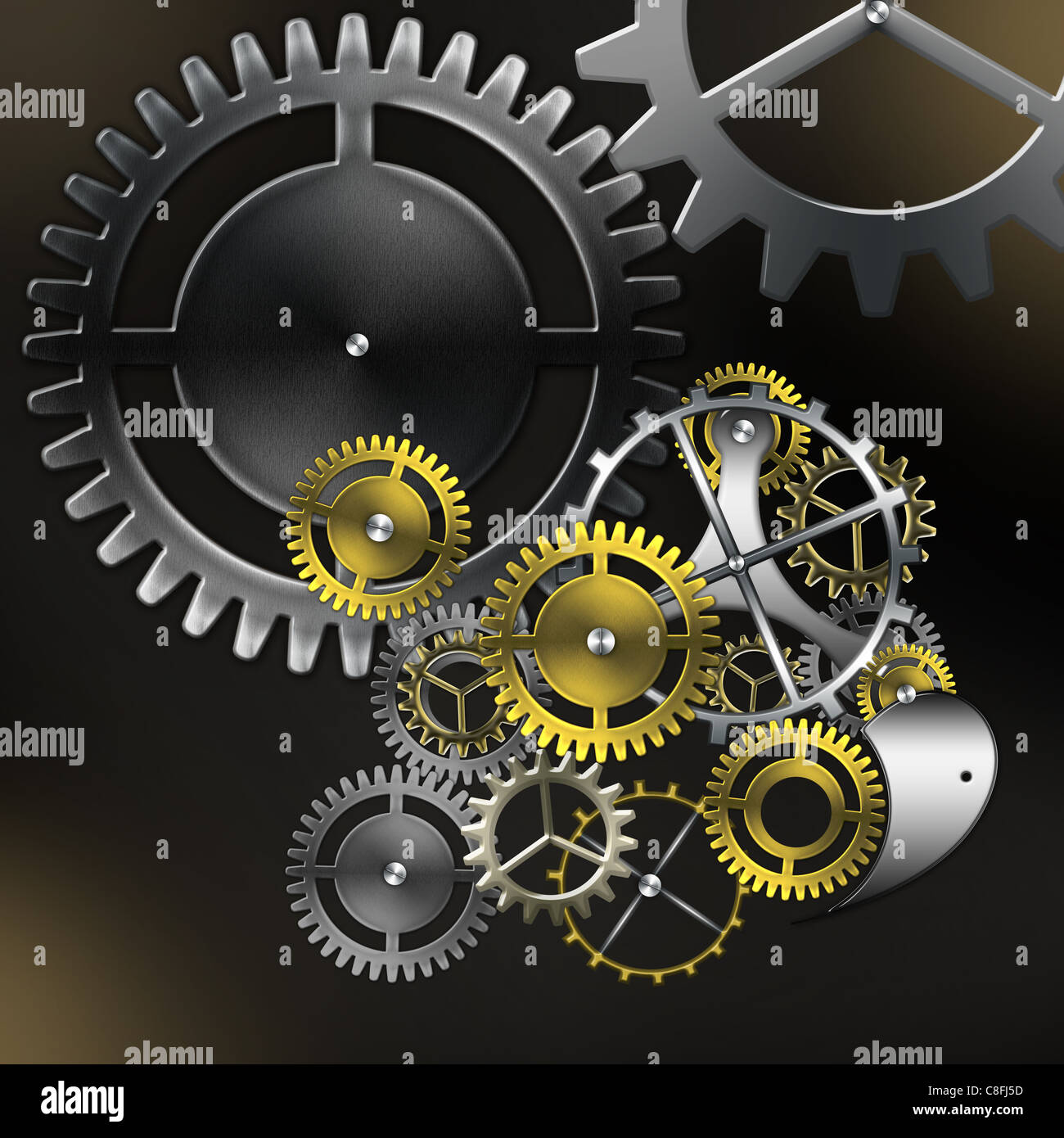 Gears ancient mechanical clock hi-res stock photography and images - Alamy