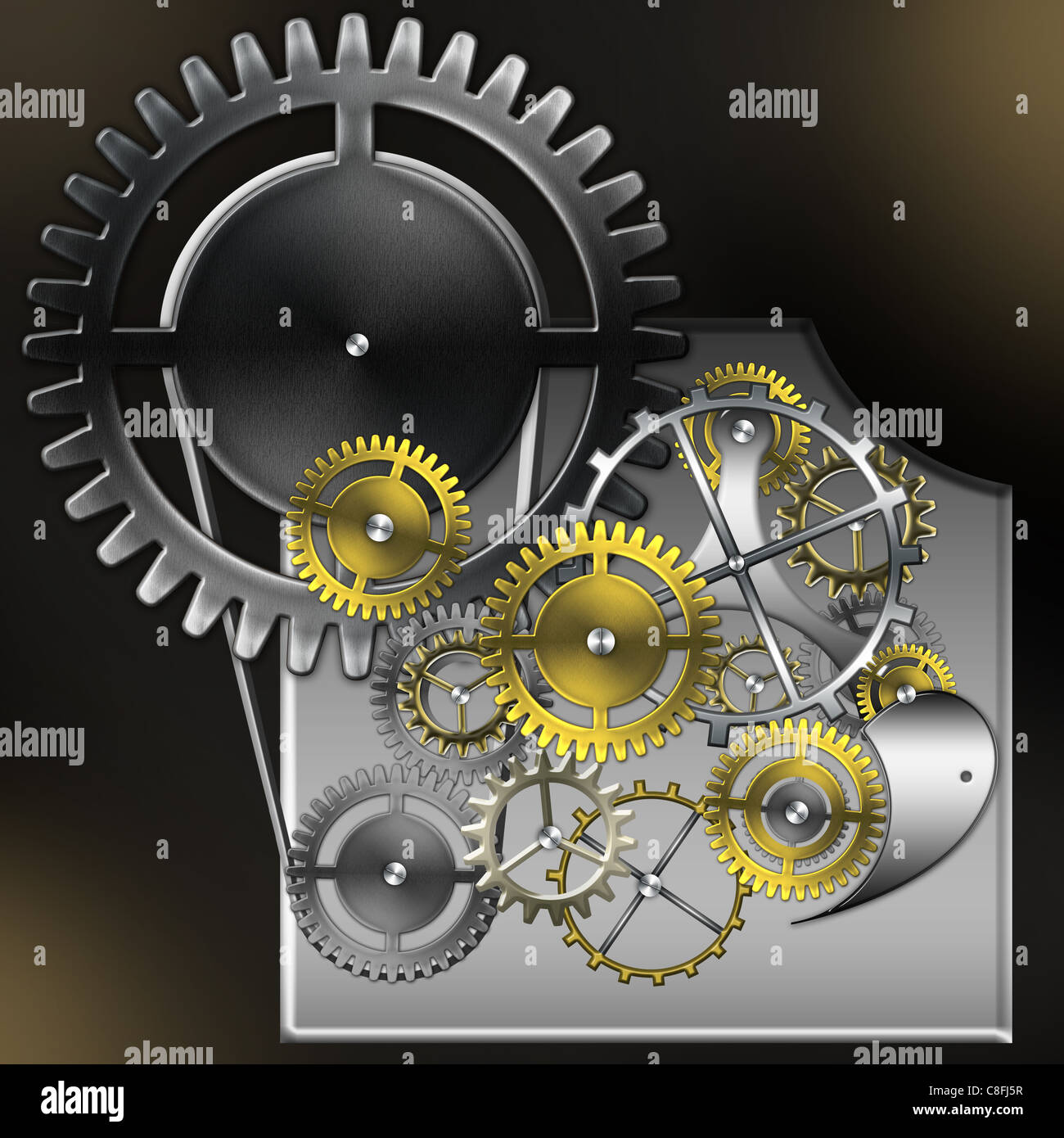 Clockwork decoration hi-res stock photography and images - Alamy