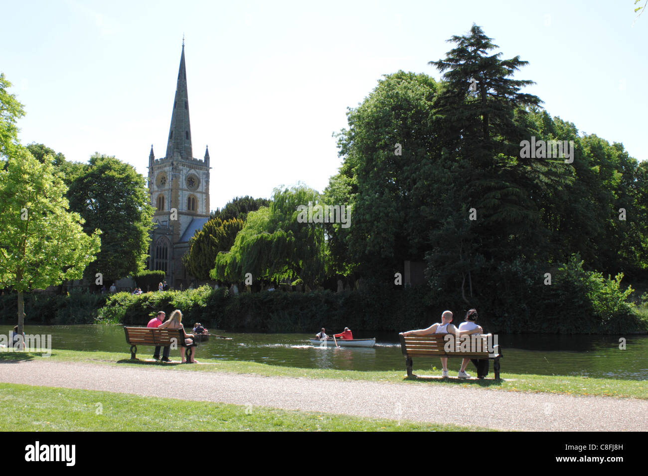 Holy Trinity Church Stratford Upon Avon Warwickshire Stock Photo