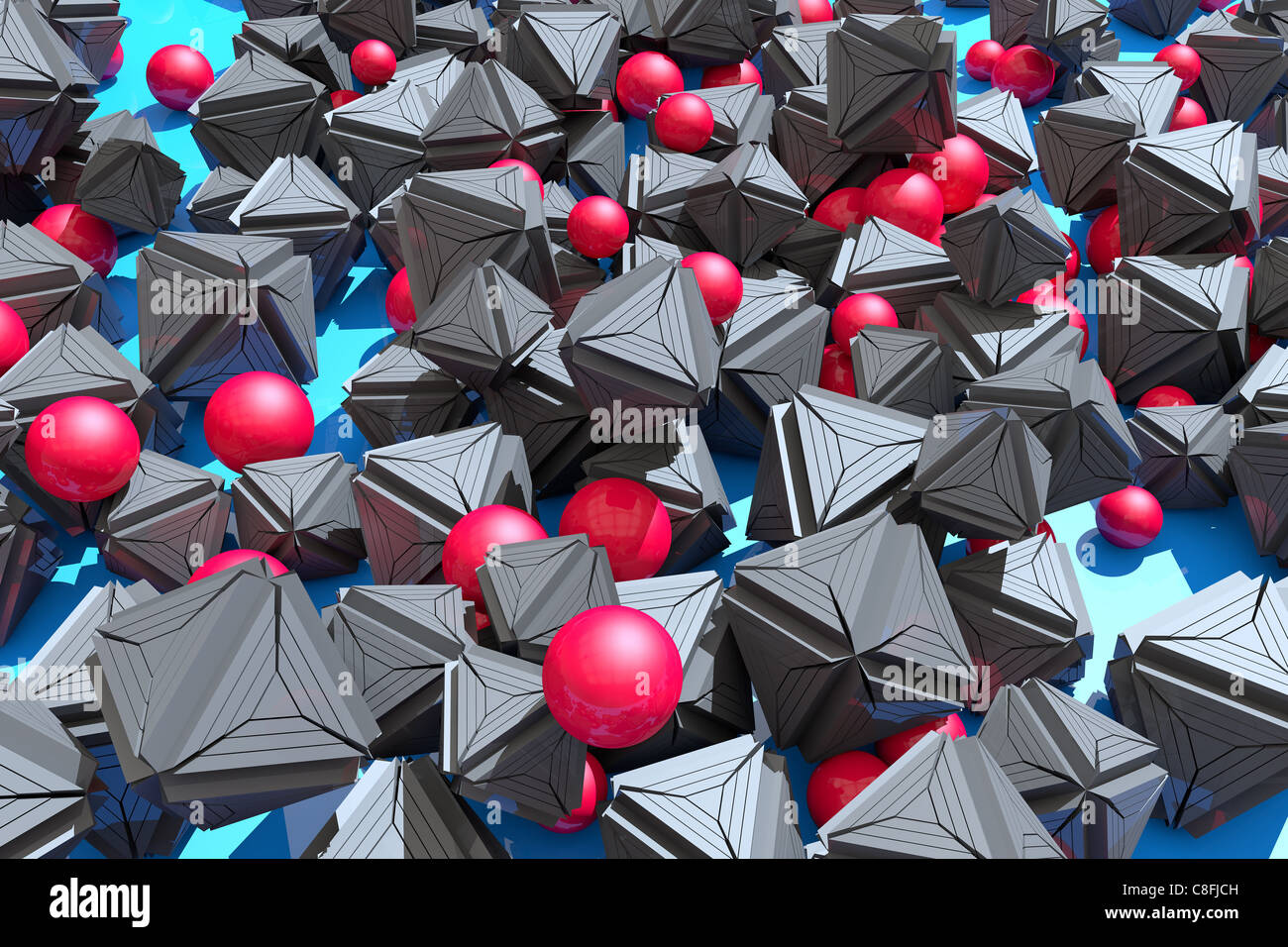 Image molecules and atoms Stock Photo