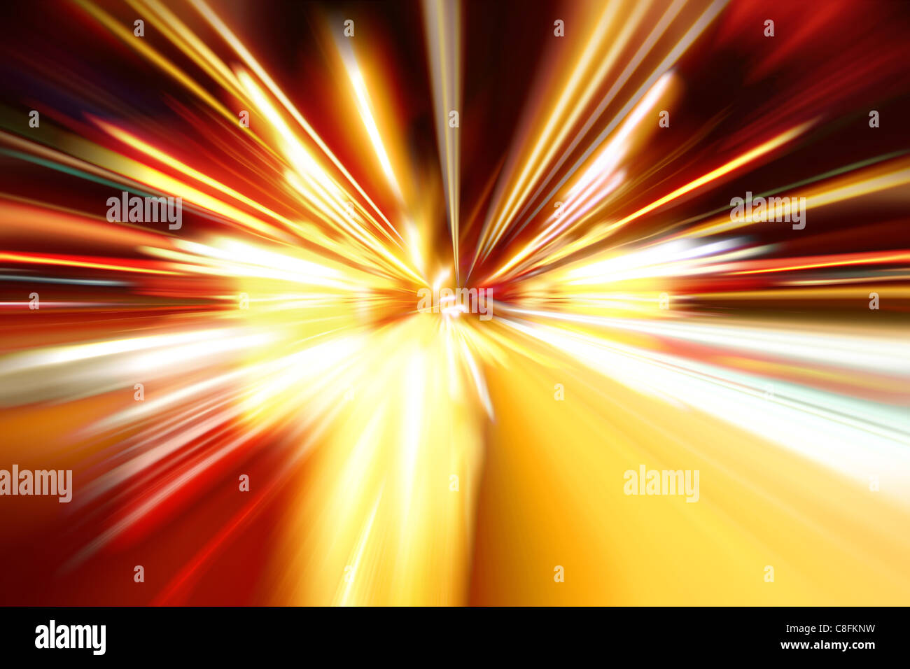 beams of headlights on the highway the night Stock Photo Alamy