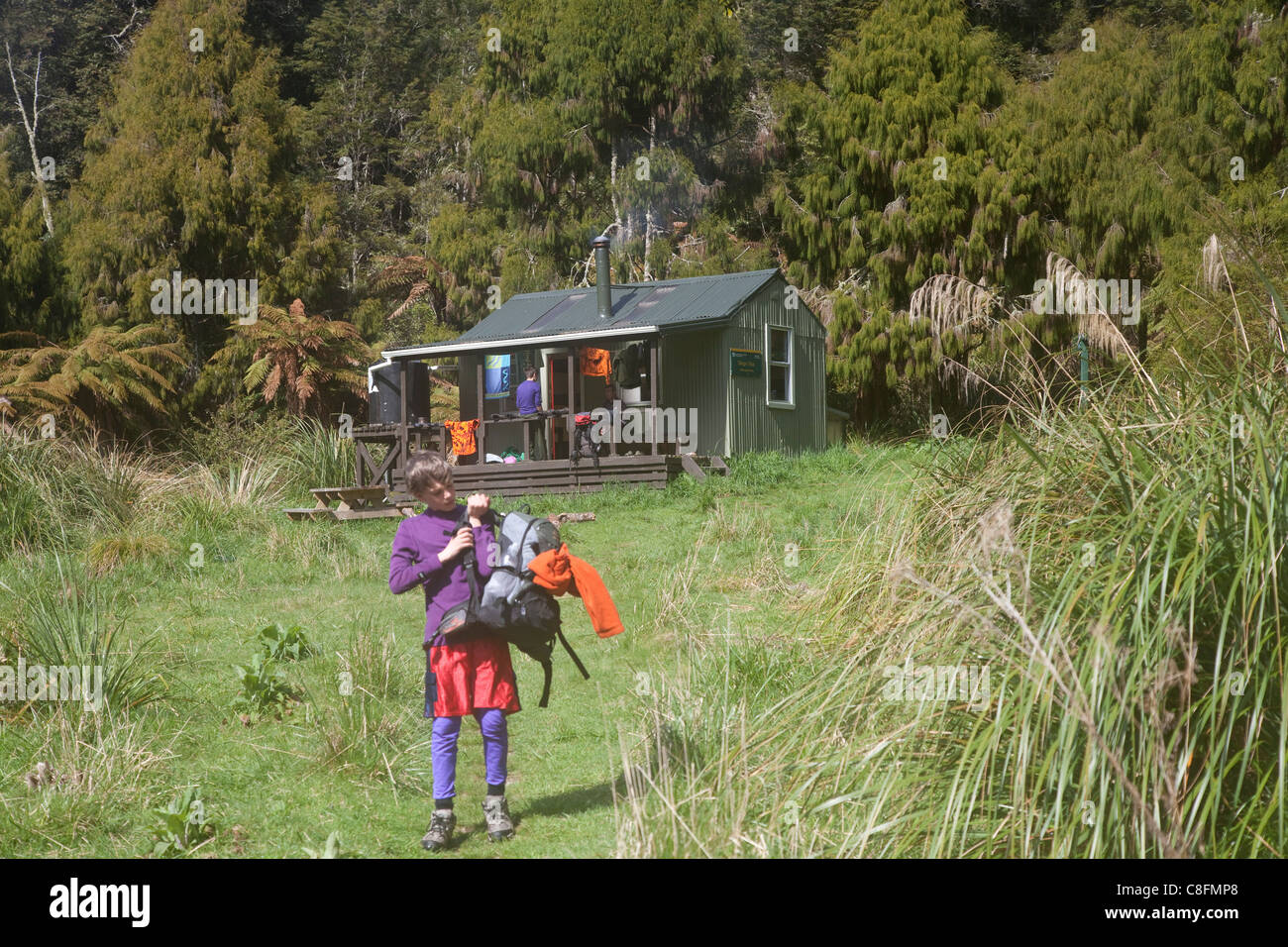 Tramping in New Zealand Stock Photo Alamy