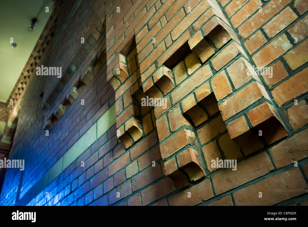 Brick wall, Christchurch, New Zealand Stock Photo Alamy
