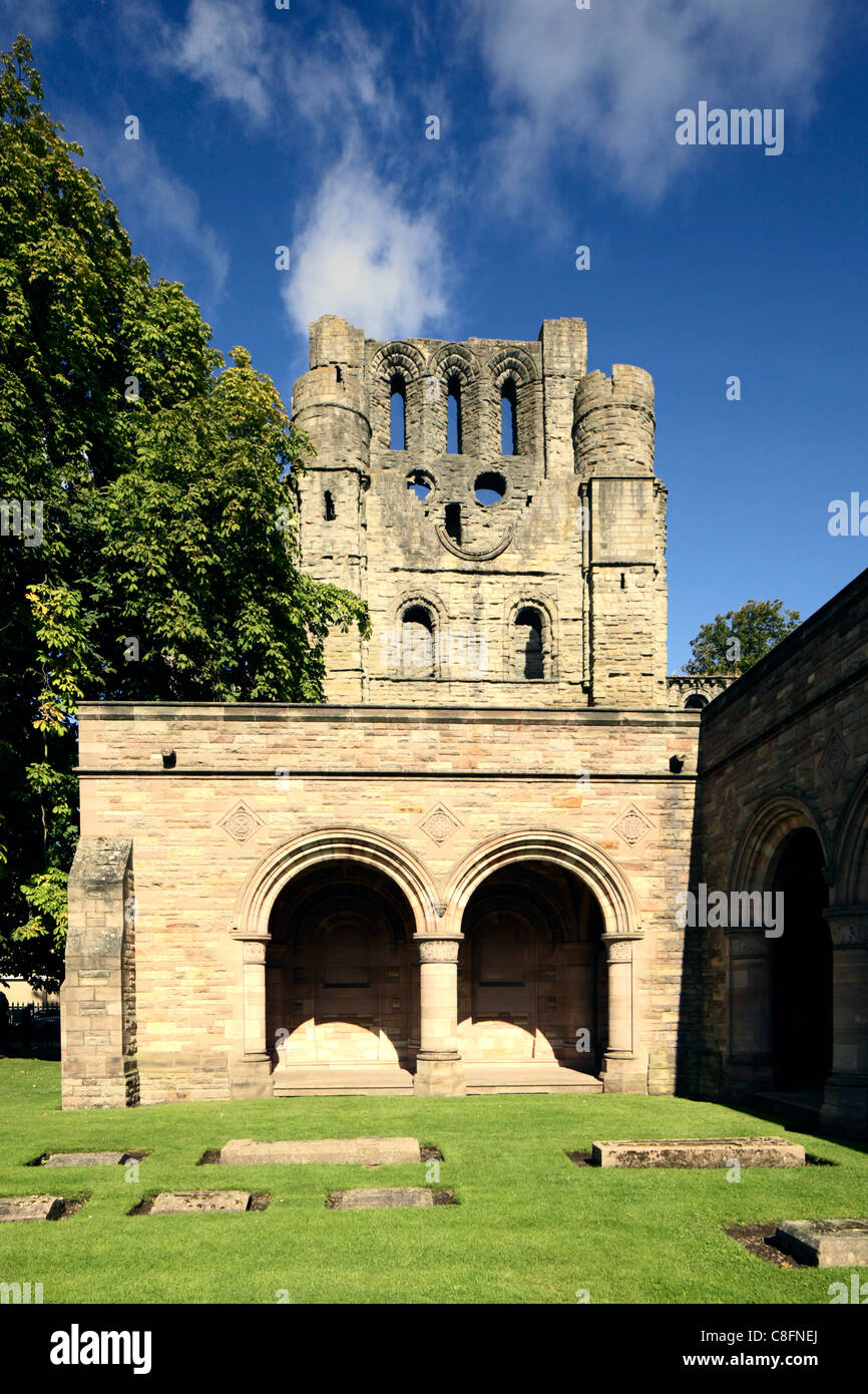 Kelso Abbey in the Scottish Borders Stock Photo