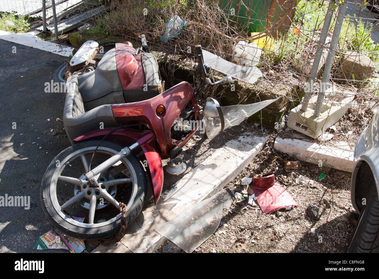 Broken scooter hires stock photography and images Alamy