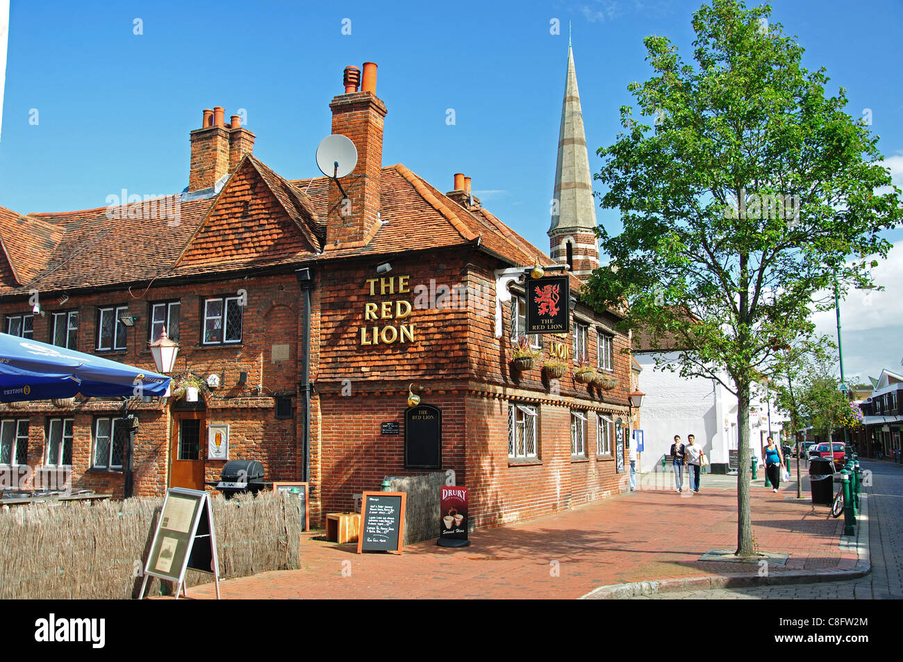 High street egham surrey england hires stock photography and images