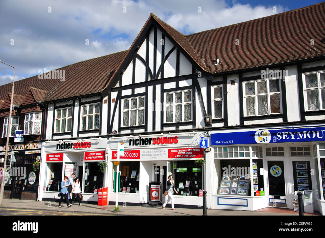 Richer Sounds Electronics Store, London Road, Guildford, Surrey, England, United Kingdom Stock