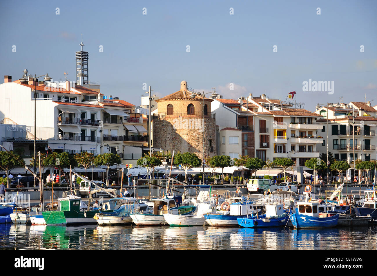 Harbour view, Cambrils, Costa Daurada, Province of Tarragona, Catalonia, Spain Stock Photo
