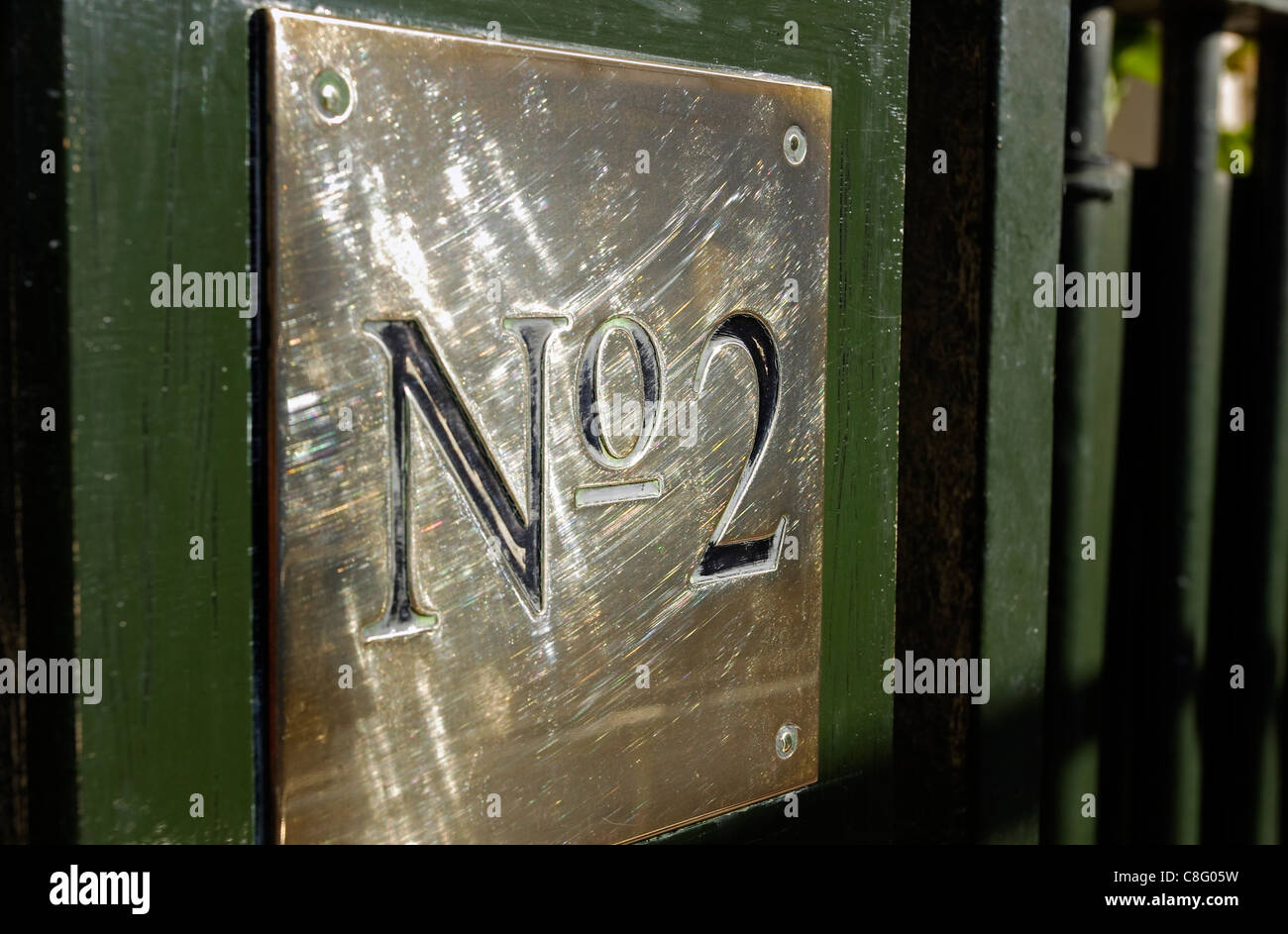 Brass number plate hi-res stock photography and images - Alamy