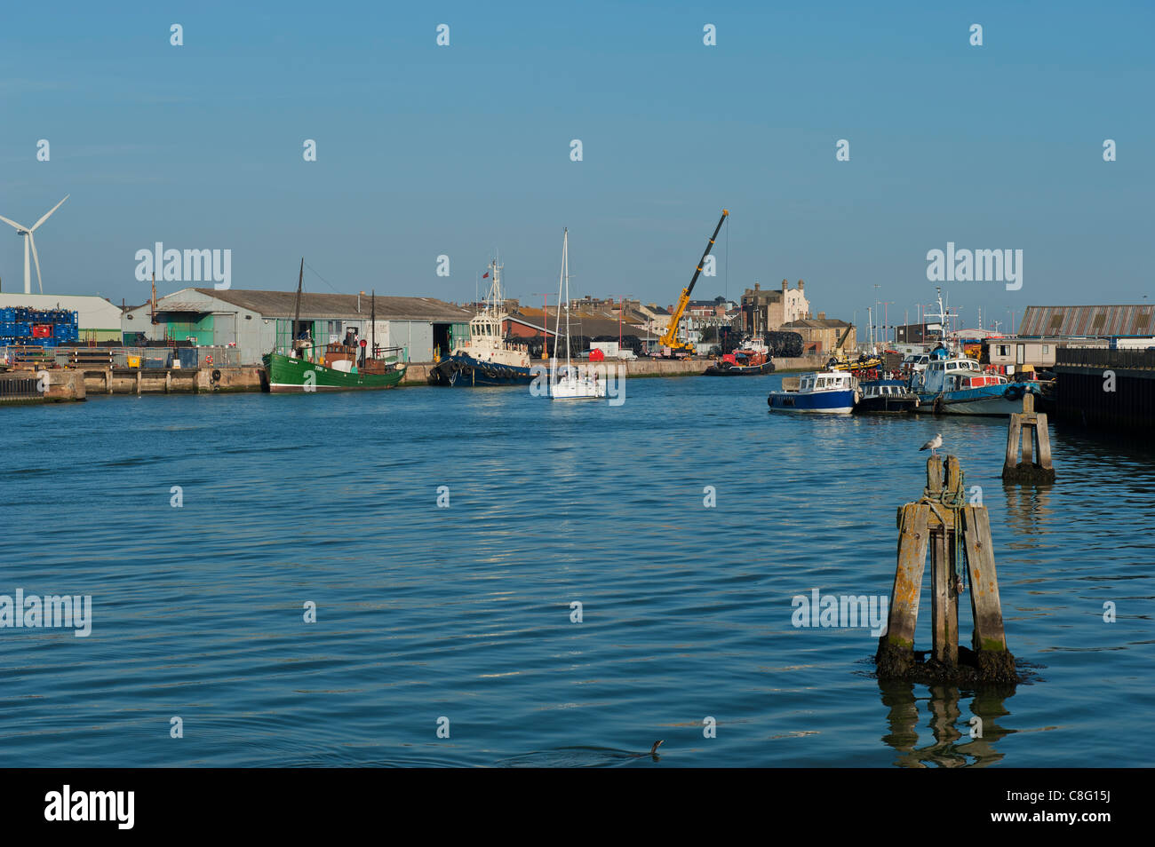 Lowestoft harbour fishing port hires stock photography and images Alamy