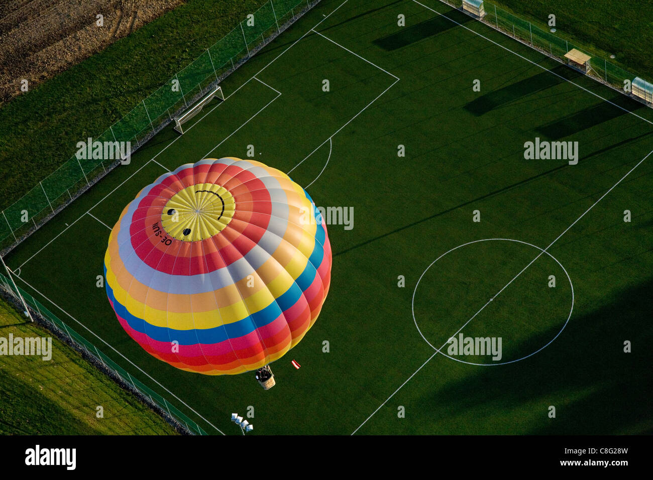 Hot Air Balloon Festival - Primagaz Ballonweek Stubenberg am See, Austria Stock Photo