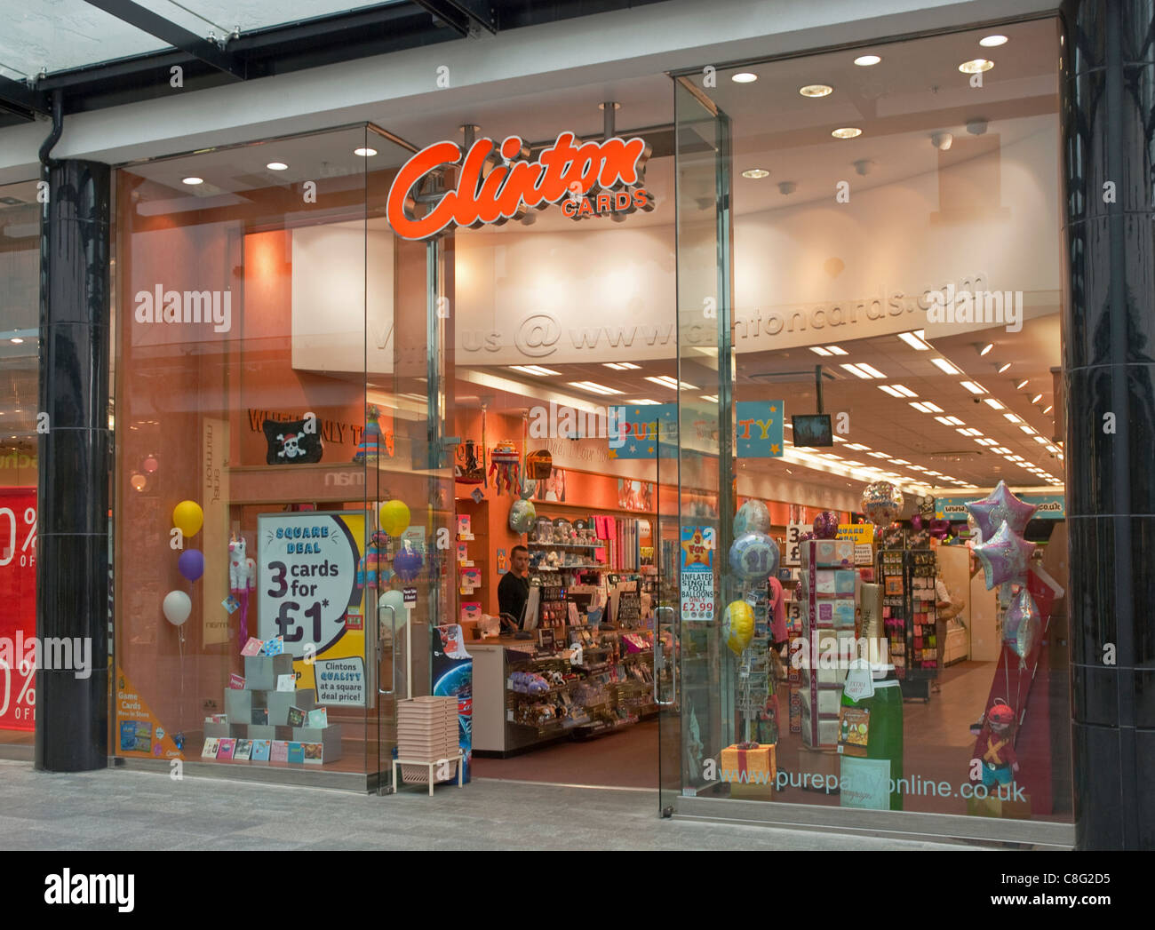 The Clinton Cards shop at the Princesshay Shopping Centre, Exeter, Devon, UK Stock Photo Alamy