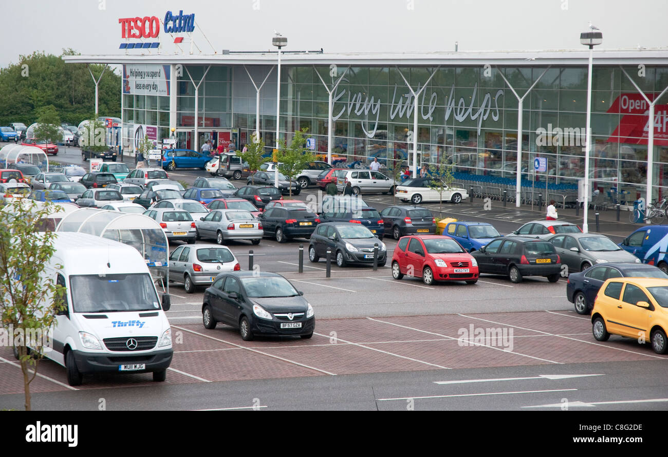 The Exeter Vale Tesco Extra superstore at the Rydon Lane Retail Park