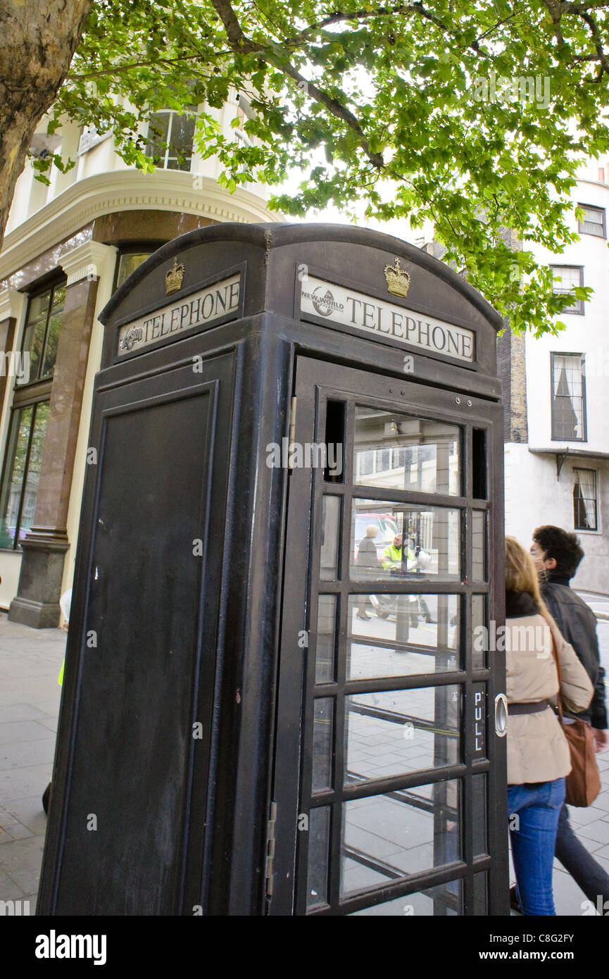 Black Phone Box In Westminster High Resolution Stock Photography and
