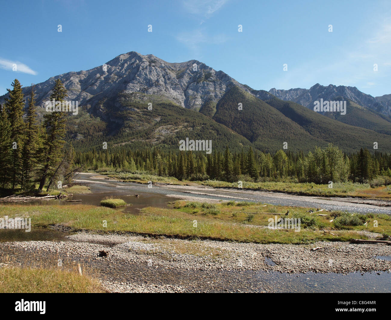 Kananaskis River near Calgary, Alberta, Canada Stock Photo Alamy