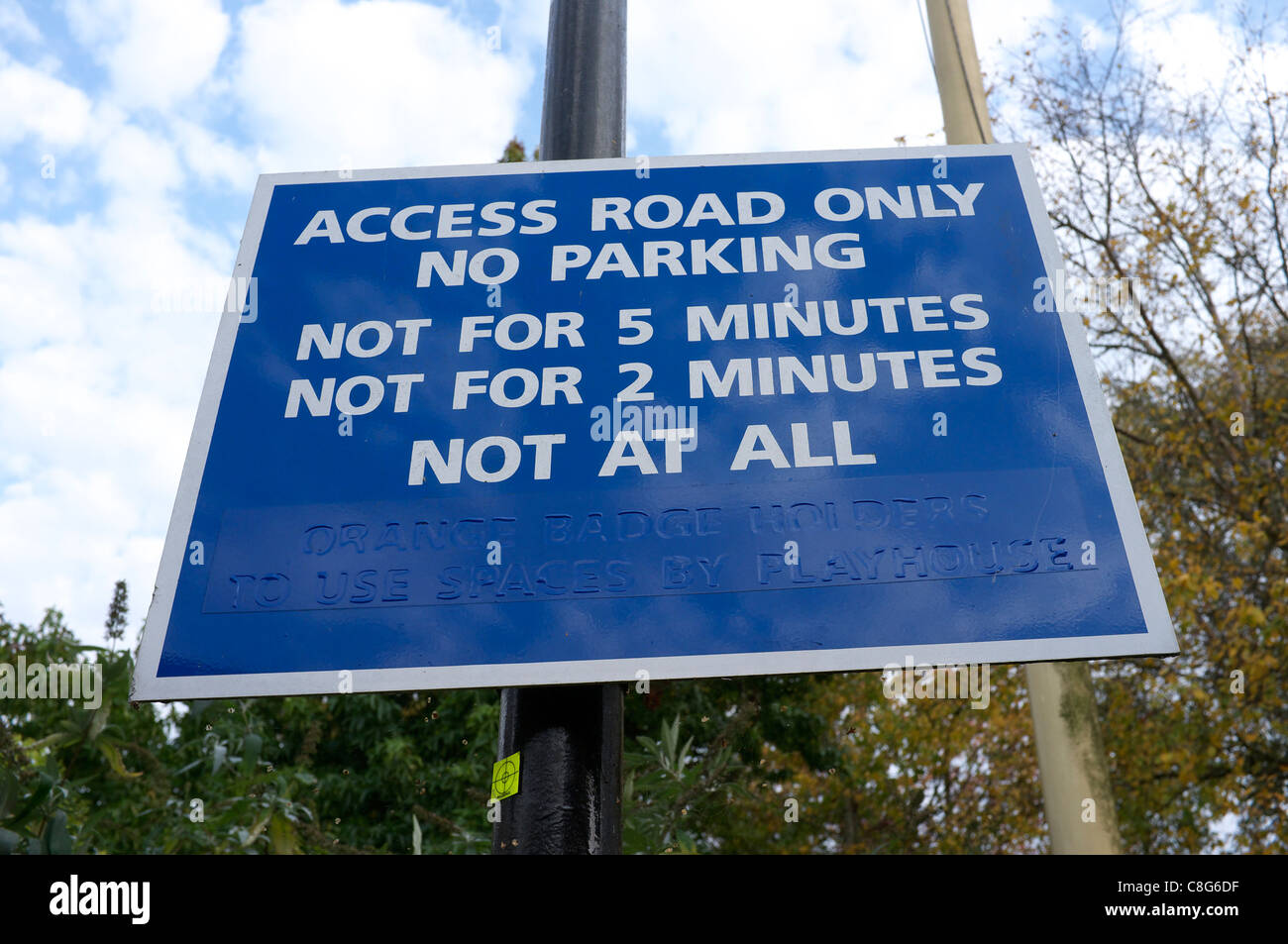 Parking restriction sign Stock Photo Alamy