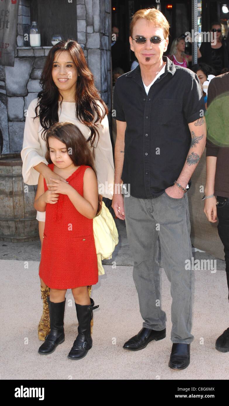 Billy Bob Thornton, family at arrivals for PUSS IN BOOTS Premiere, Regency Village Theater in Westwood, Los Angeles, CA October 23, 2011. Photo By: Elizabeth Goodenough/Everett Collection Stock Photo