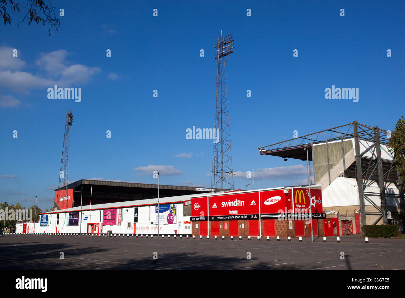 The County Ground - Home of Swindon Town Football Club Stock Photo - Alamy