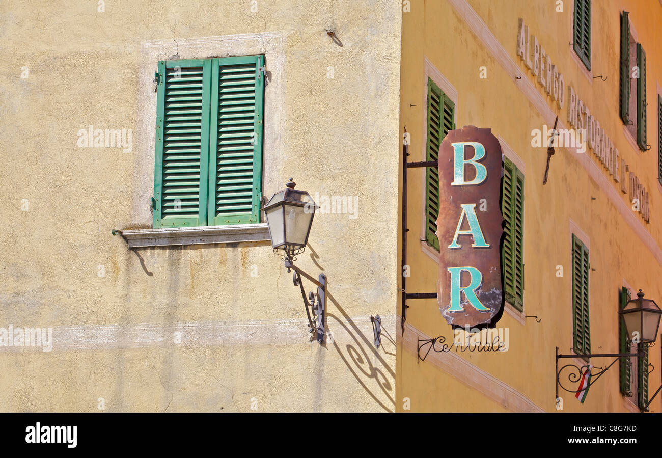 Weathered Rustic Metal Bar Sign Stock Photo Alamy