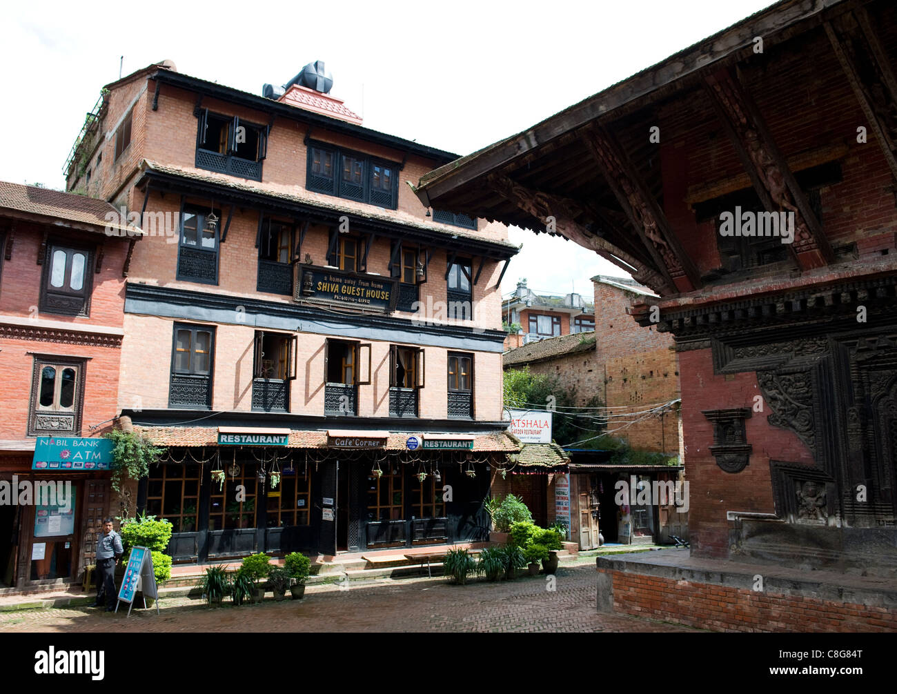 View Towards The Shiva Guest House In Bhaktapurs Durbar - 