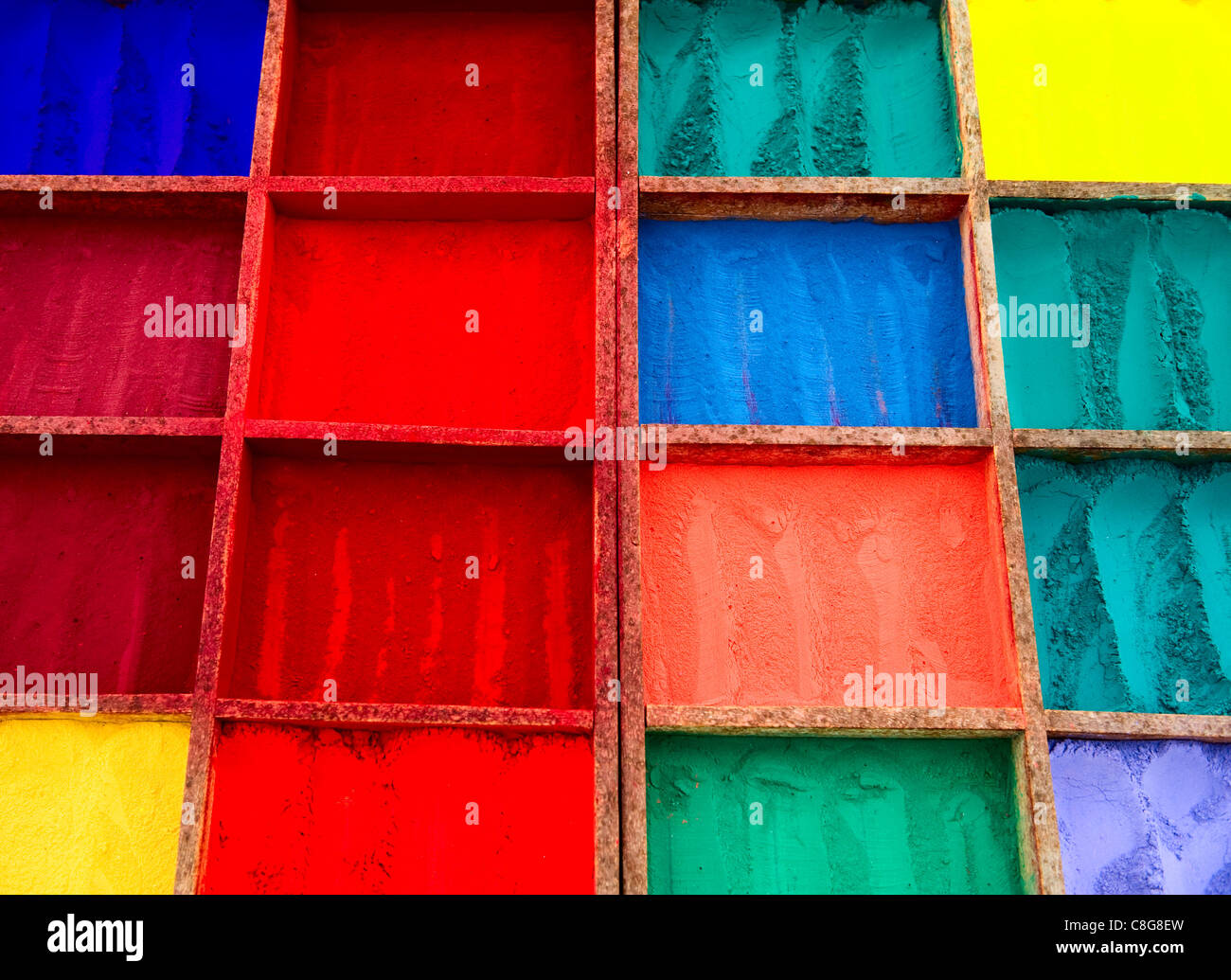 Colourful dyes at Pashupatinath, Kathmandu, Nepal, Asia Stock Photo Alamy