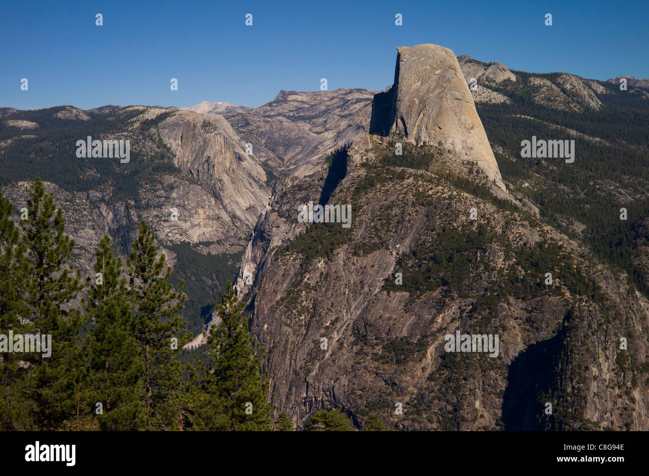Half Dome Yosemite National Park Stock Photo