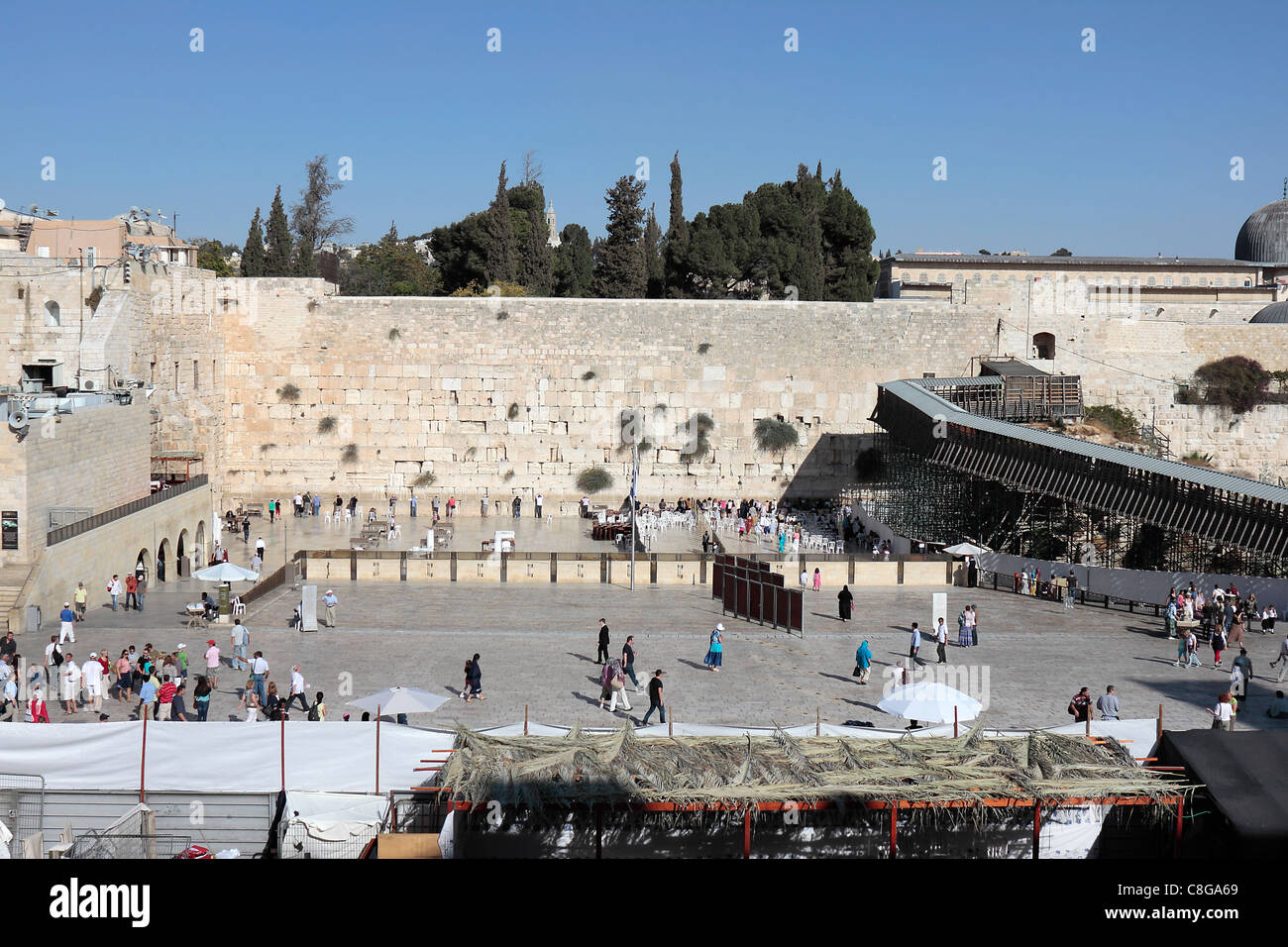 The Wailing Wall, Jerusalem Stock Photo