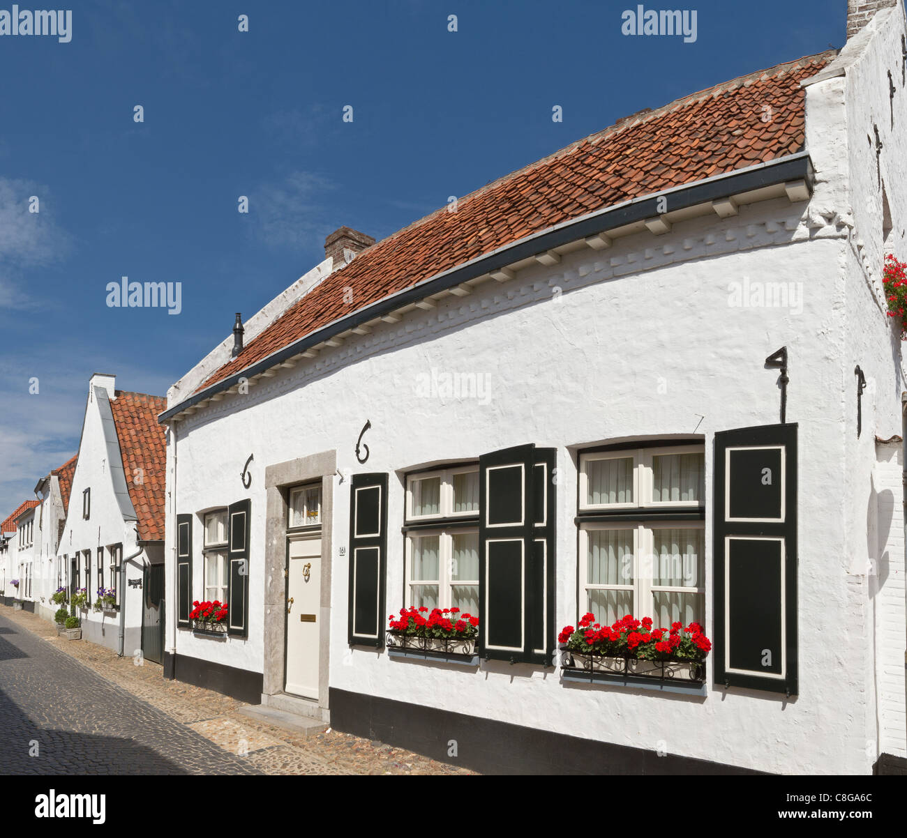 Netherlands, Europe, Holland, Limburg, Thorn, Whitewashed houses, city