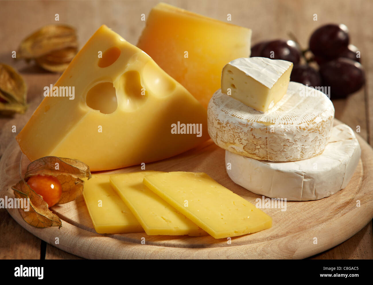 cheese and fruits Stock Photo Alamy