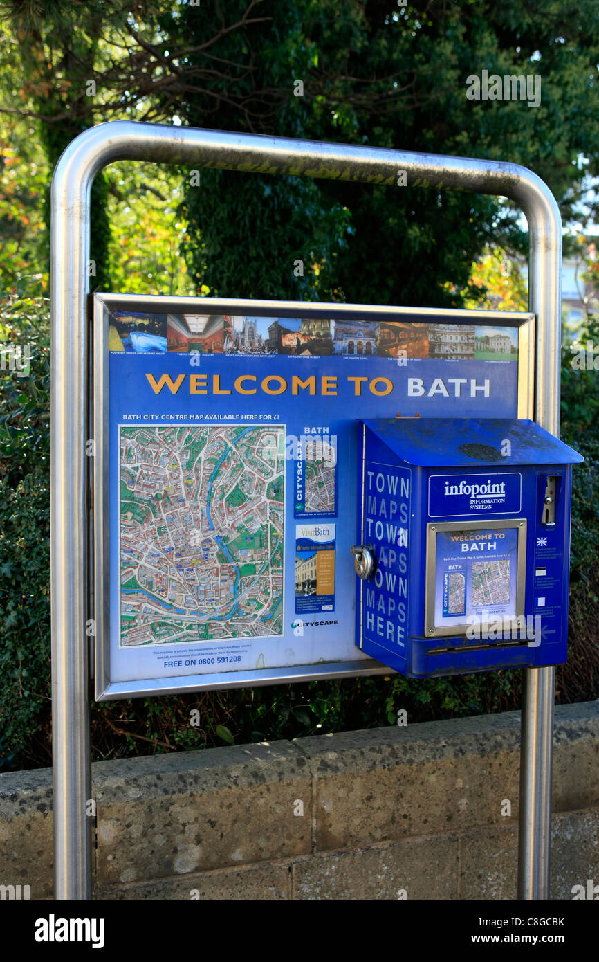 Welcome To Bath Street Map Dispenser C8GCBK 