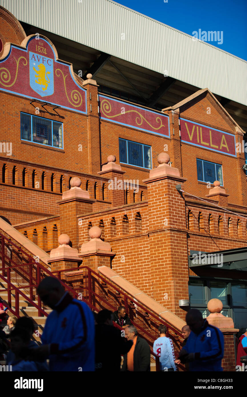 The Holte End at Villa Park the home stadium of Aston Villa Stock Photo