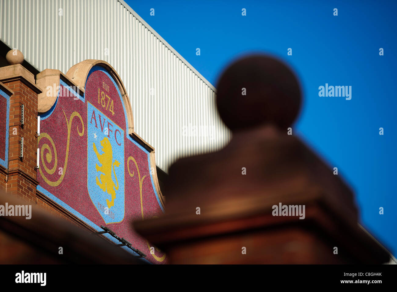 The Holte End at Villa Park the home stadium of Aston Villa Stock Photo