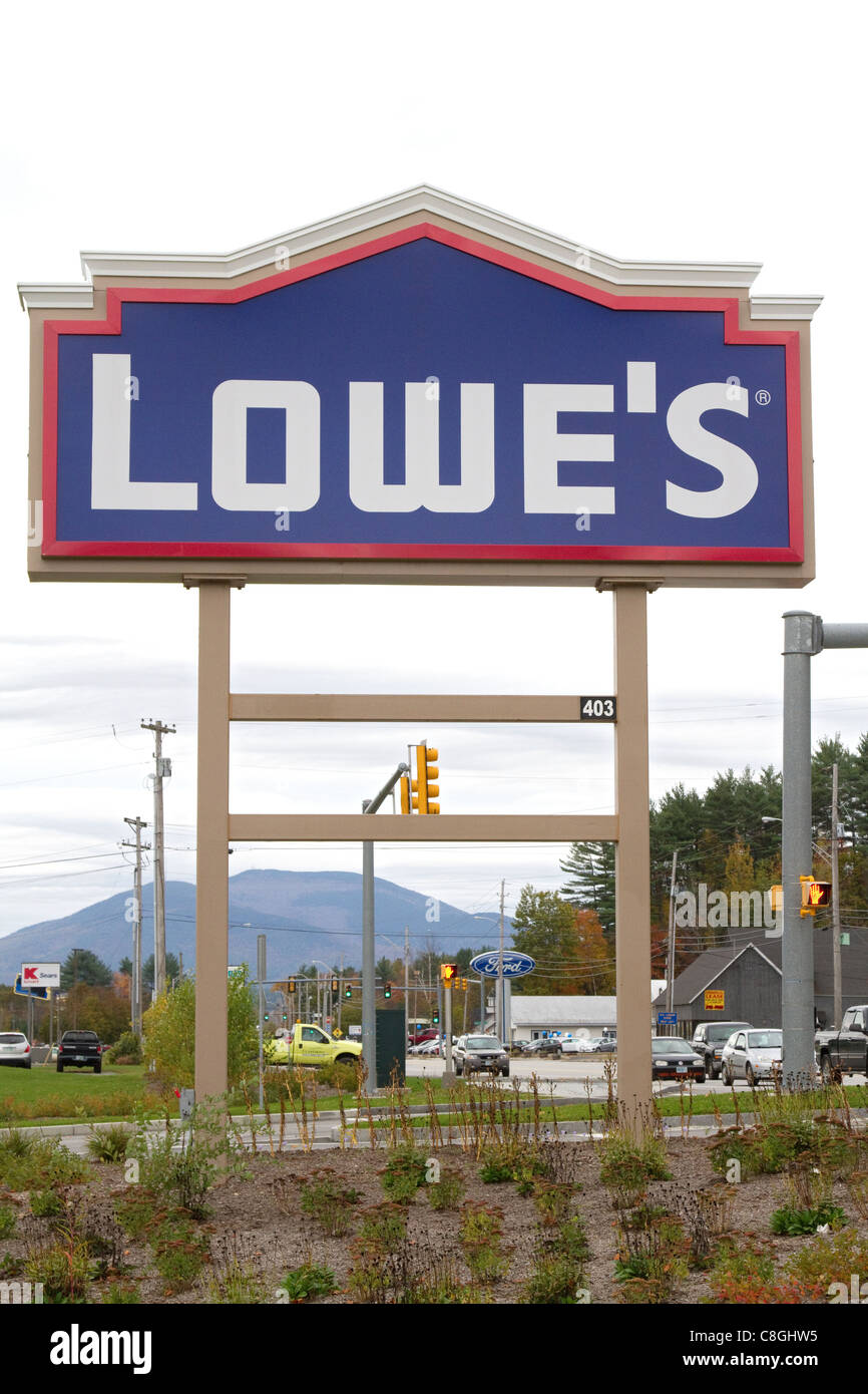 Lowes hardware sign Stock Photo Alamy