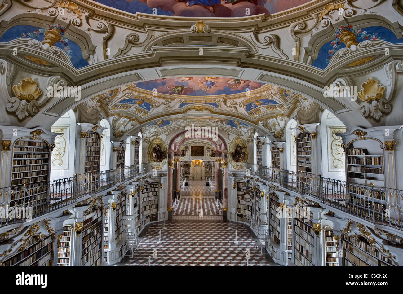 Admont Abbey Library, Austria Stock Photo