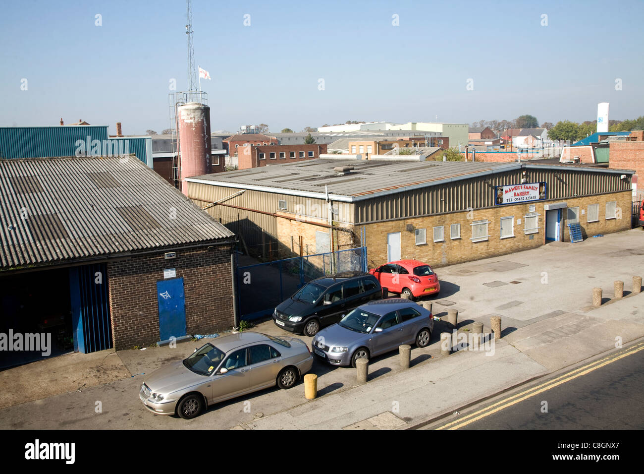 Light industrial estate, off Hessle Road, Hull, Yorkshire, England Stock Photo