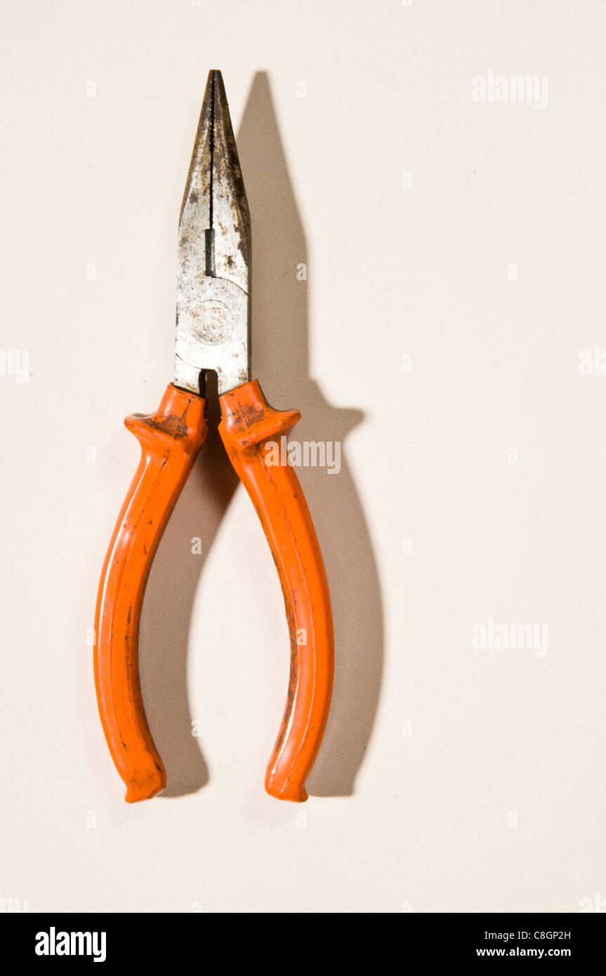Old long nosed Pliers Stock Photo Alamy