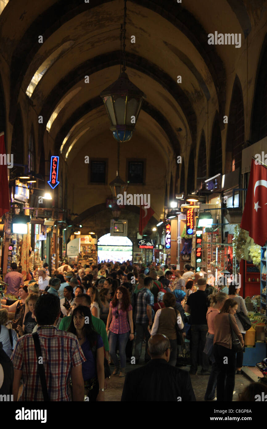 Istanbul, Turkey, Eminönü, spice, spice bazaar, Misir, passage, market, Egyptian bazaar, traveling, tourism, Stock Photo