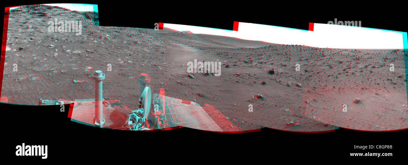 Spirit Close to 'Troy,' Sol 1871 (Stereo) Stock Photo