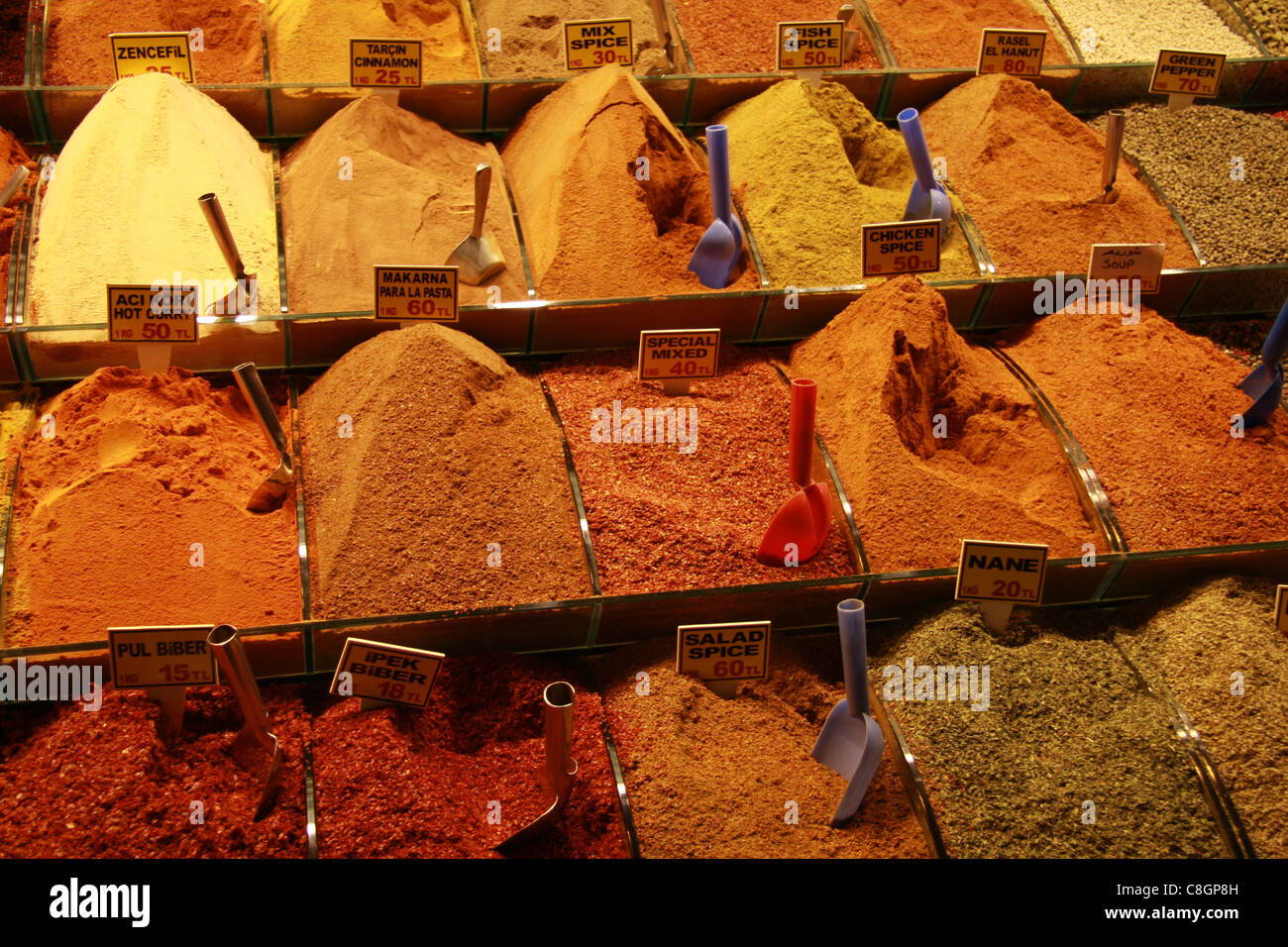 Istanbul, Turkey, Eminönü, spice, spice bazaar, market, food, eating, Food Stock Photo