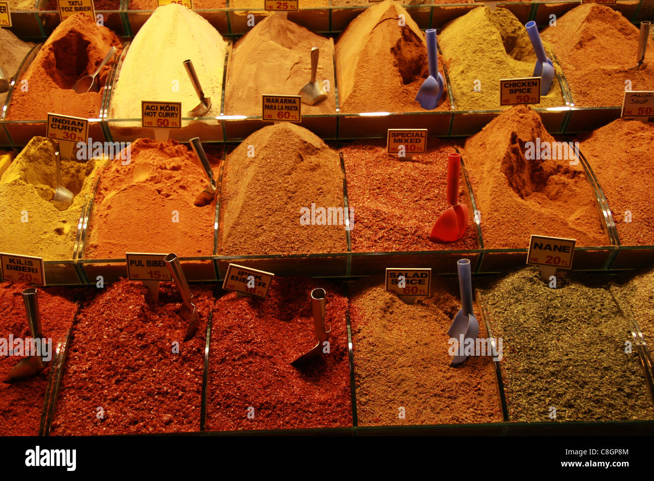 Istanbul, Turkey, Eminönü, spice, spice bazaar, market, food, eating, Food Stock Photo