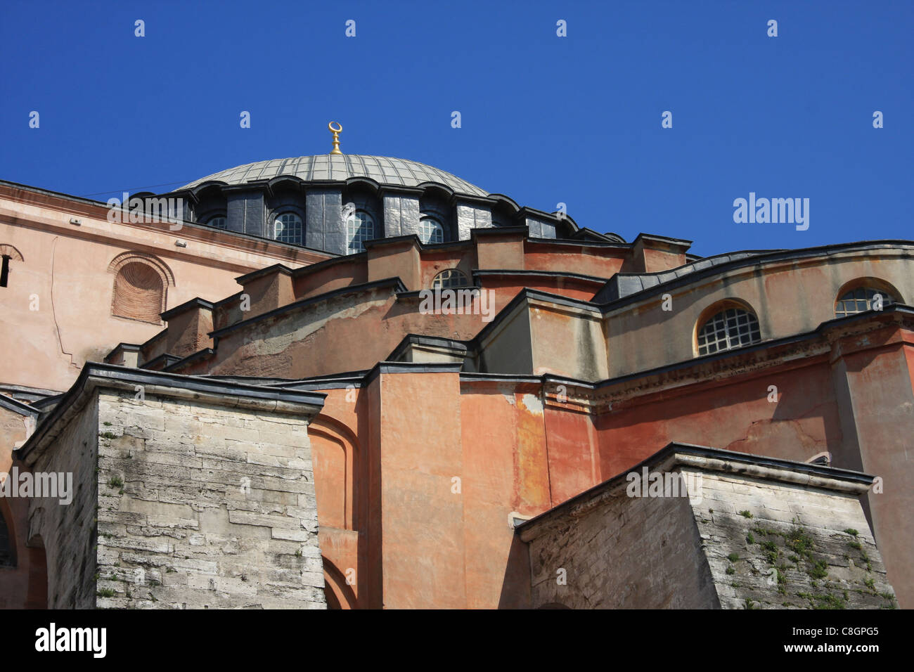 Istanbul, Turkey, traveling, tourism, Hagia Sophia, museum, church, dome Stock Photo