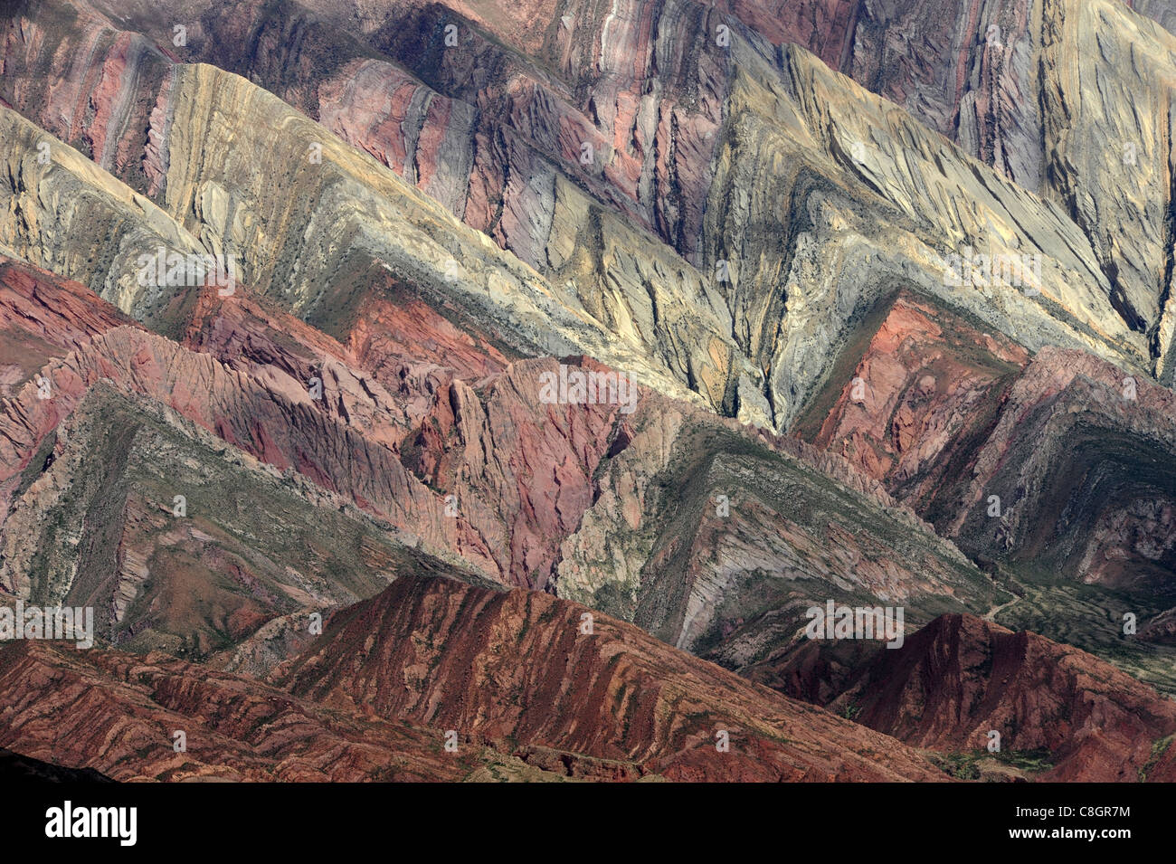 Argentina, South America, Andes, rocks, cliffs, bright, colours ...
