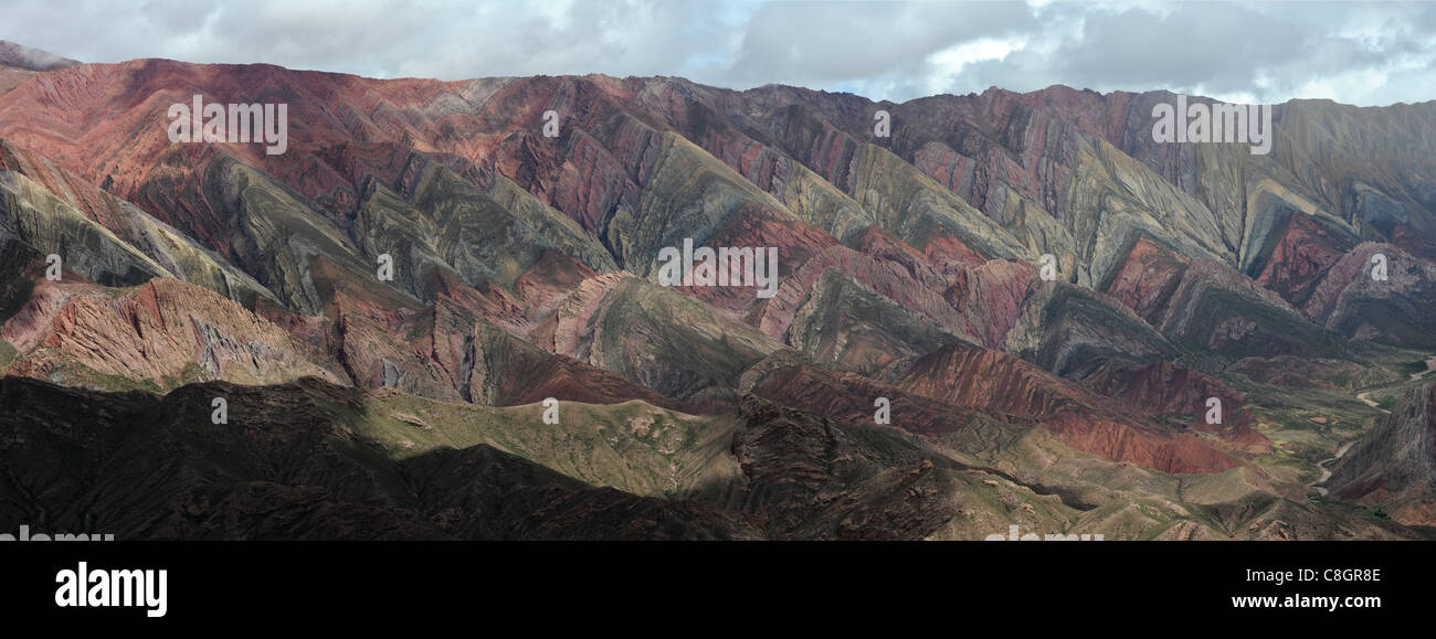 Argentina, South America, Andes, rocks, cliffs, bright, colours ...