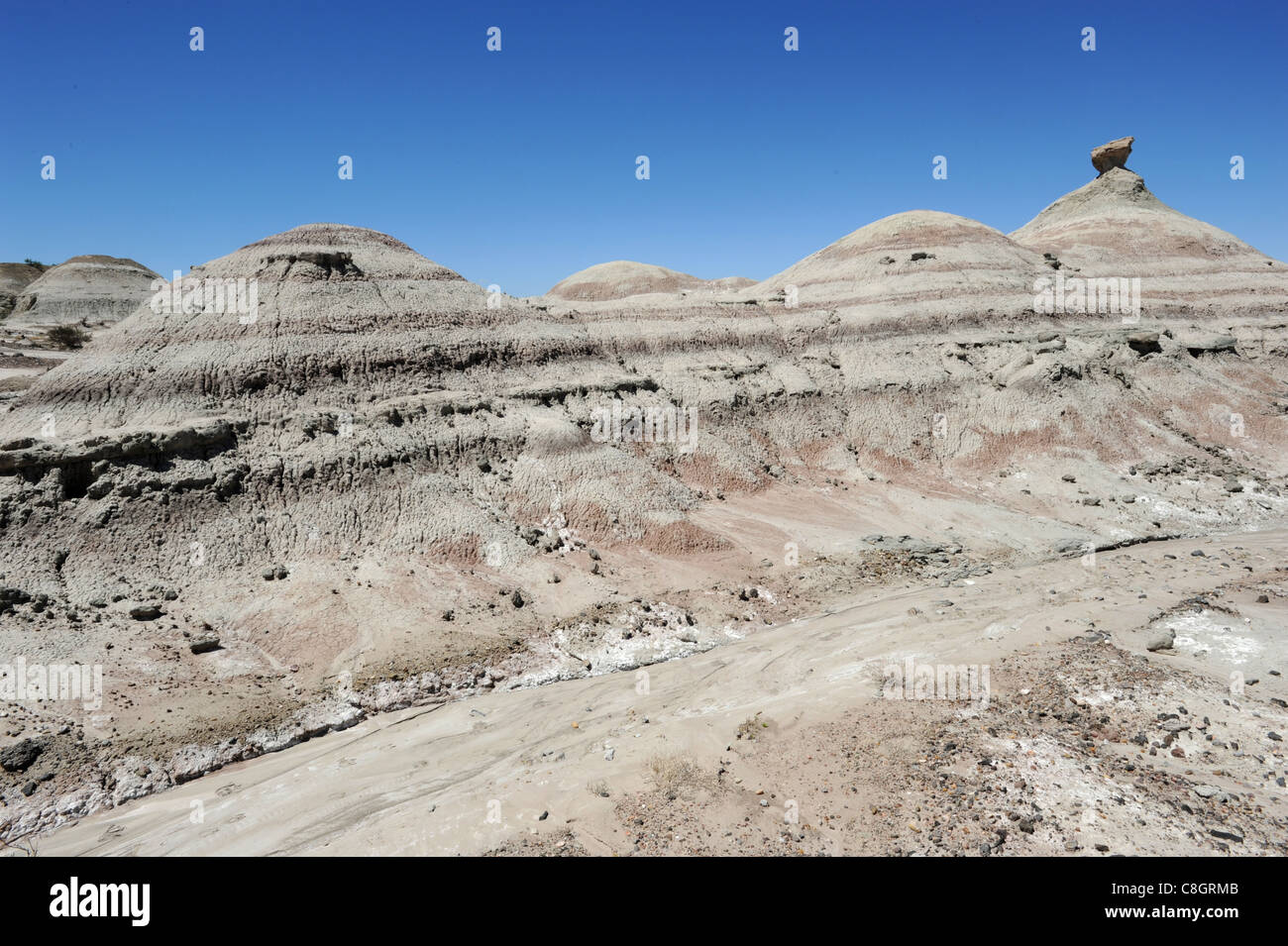 Argentina, South America, San Juan, moon valley, UNESCO, world heritage, cliff, cliff formation, scenery Stock Photo