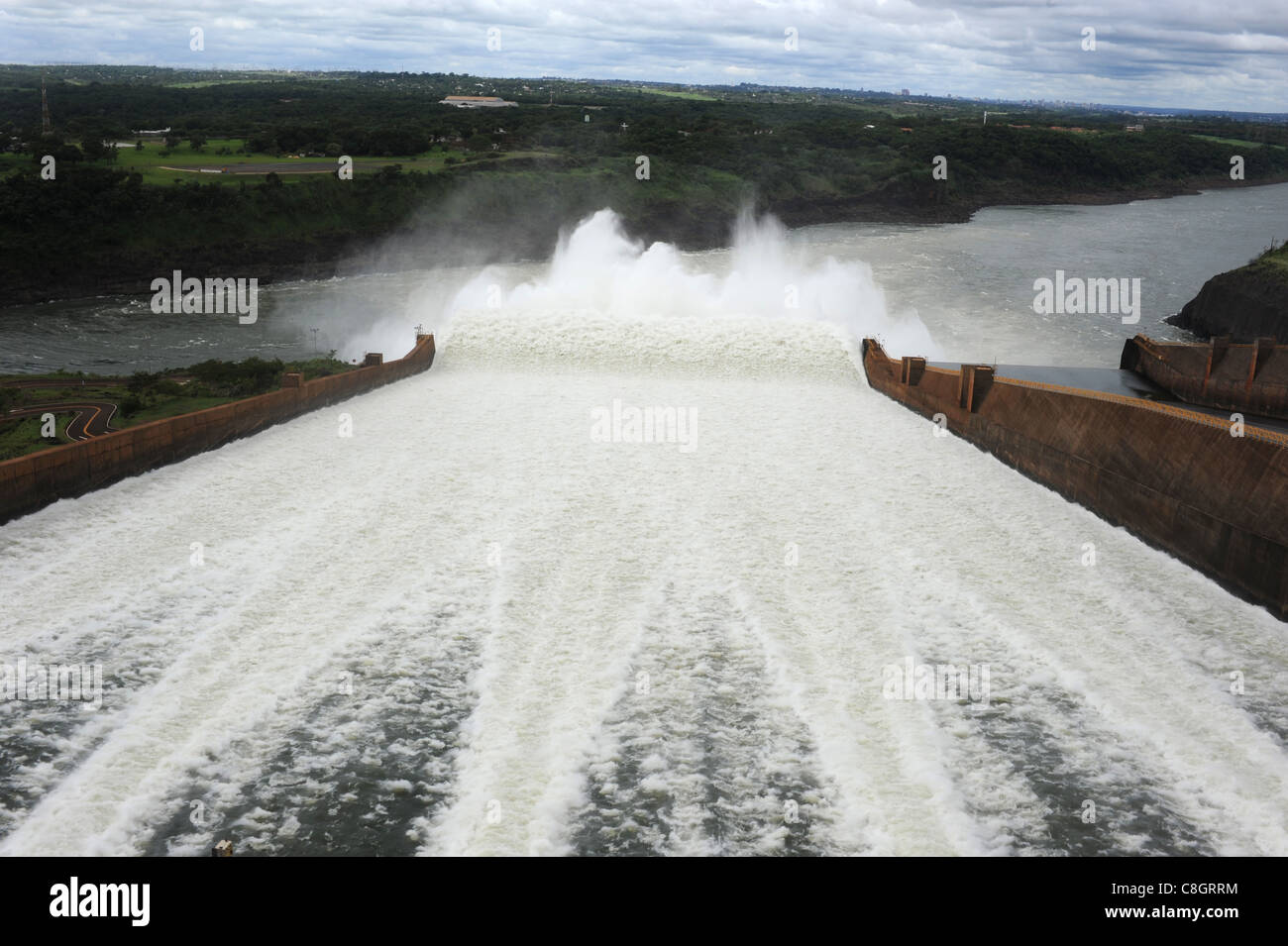 Brazil, Itaipu, dam, dam, energy, hydro electric, electricity, water, water power Stock Photo