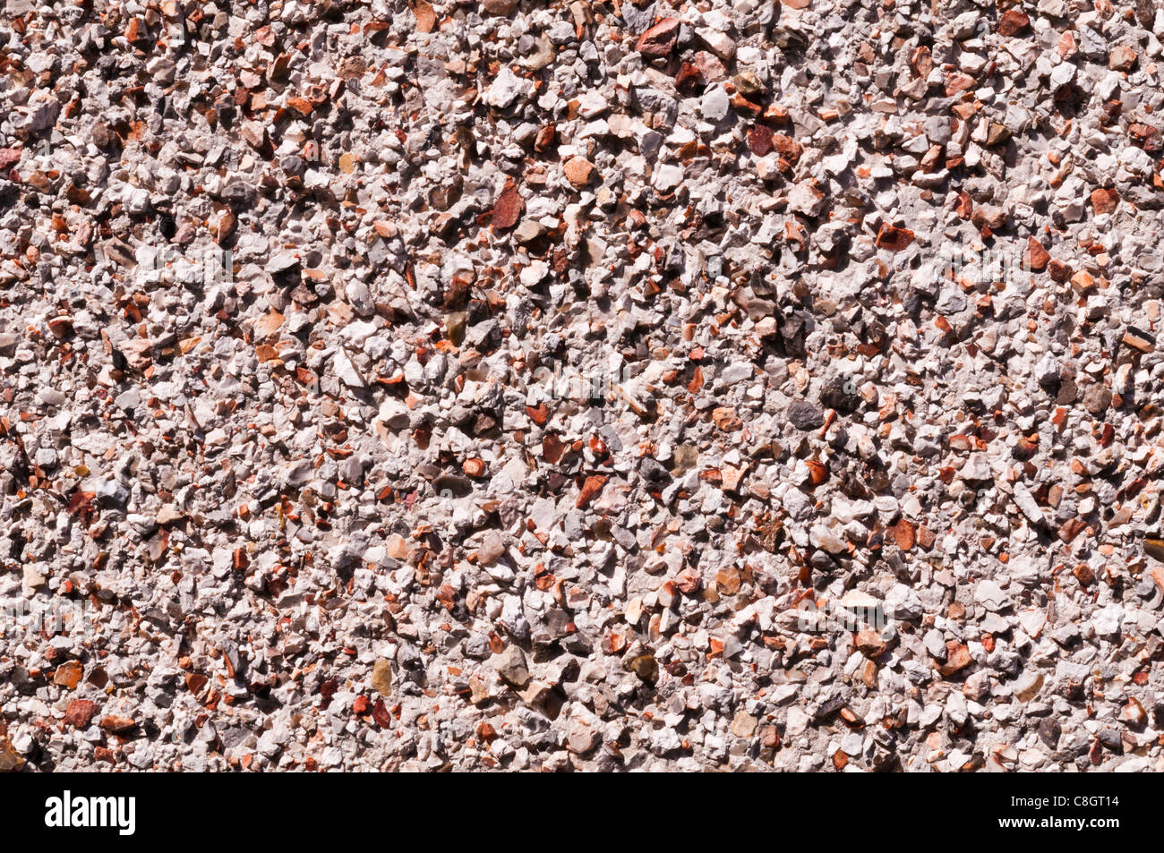 Close up of pebble dash wall Stock Photo