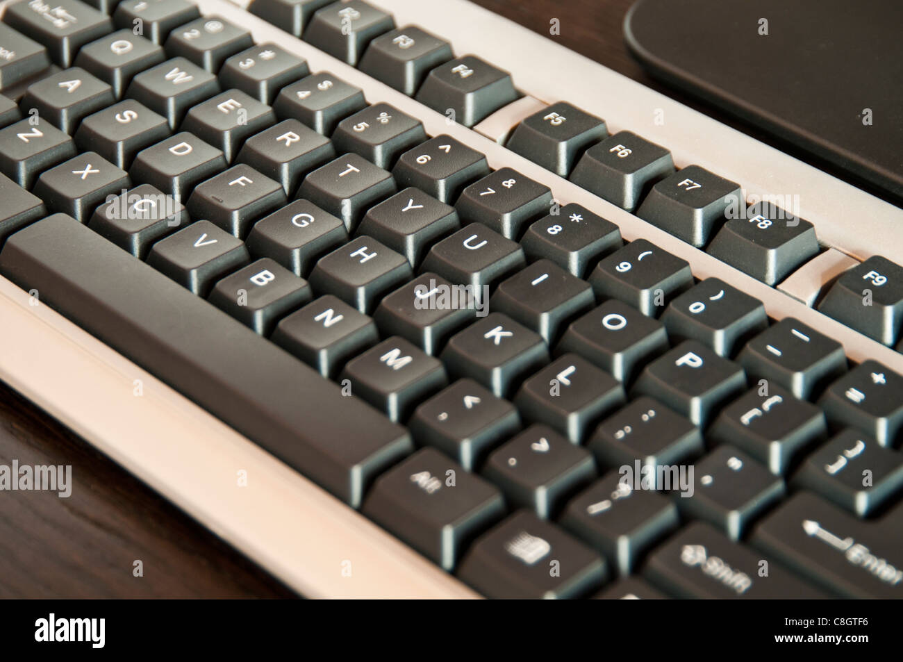 Desktop computer keyboard Stock Photo