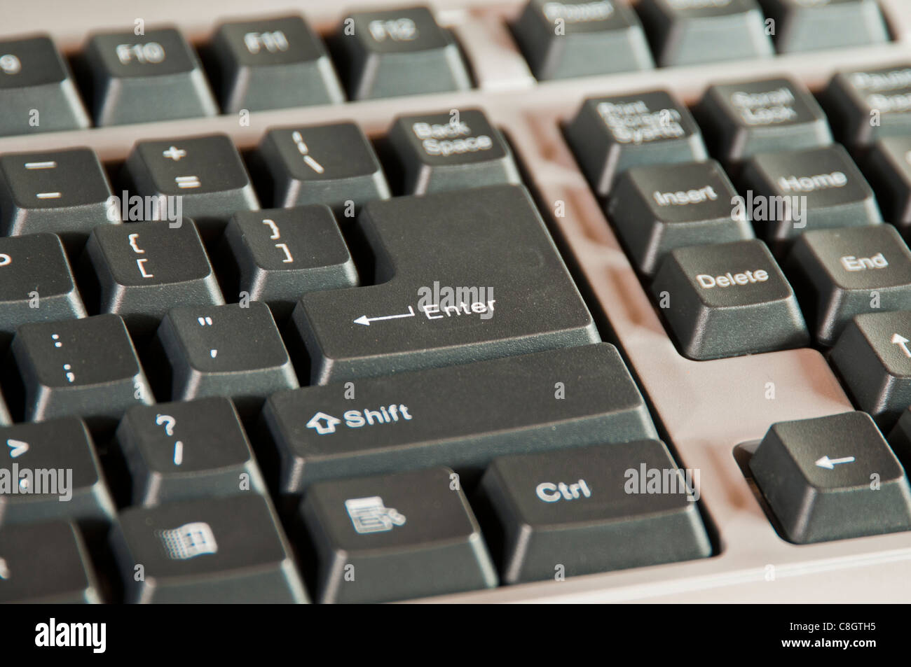 Desktop computer keyboard Stock Photo